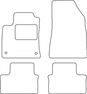 Tapis Renault Clio 5 depuis 06/2019 - Aiguilleté Noir