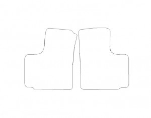 Tapis Fiat Doblo (2 Places) (2001-2009) - Aiguilleté Gris