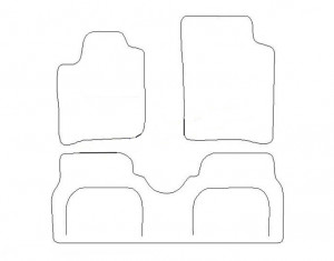 Tapis Renault Scenic 1 +tr (1999-2003) – Velours Noir