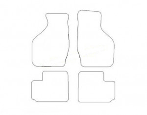 Tapis Subaru Justy (2003-2007) - Aiguilleté Gris