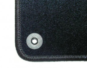 Tapis Vw Touran 7 Places (fix Rondes Nr 4) - Aiguilleté Noir